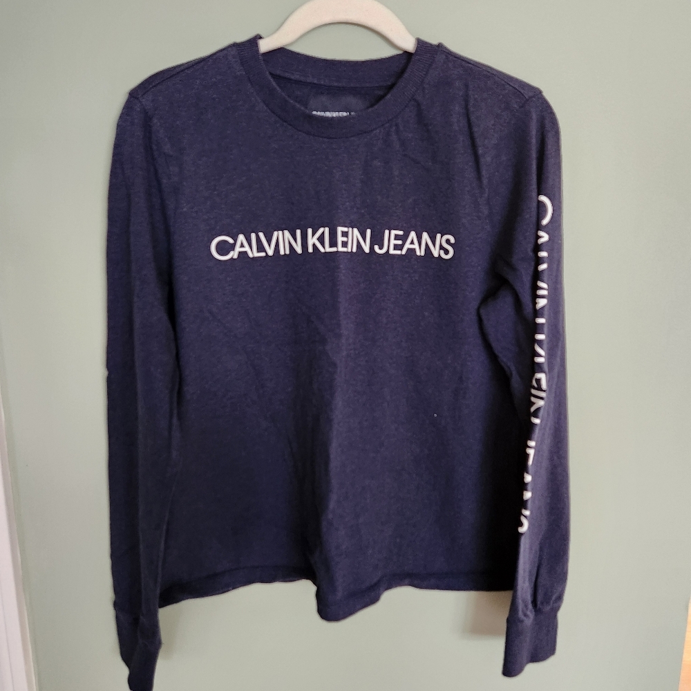 Calvin Klein Jeans Dark Blue Crewneck Top